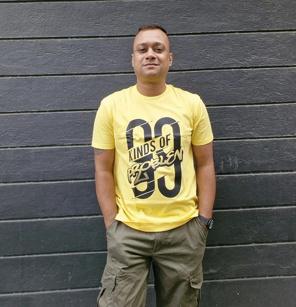 99 Kinds of Problems unisex t-shirt styled pose