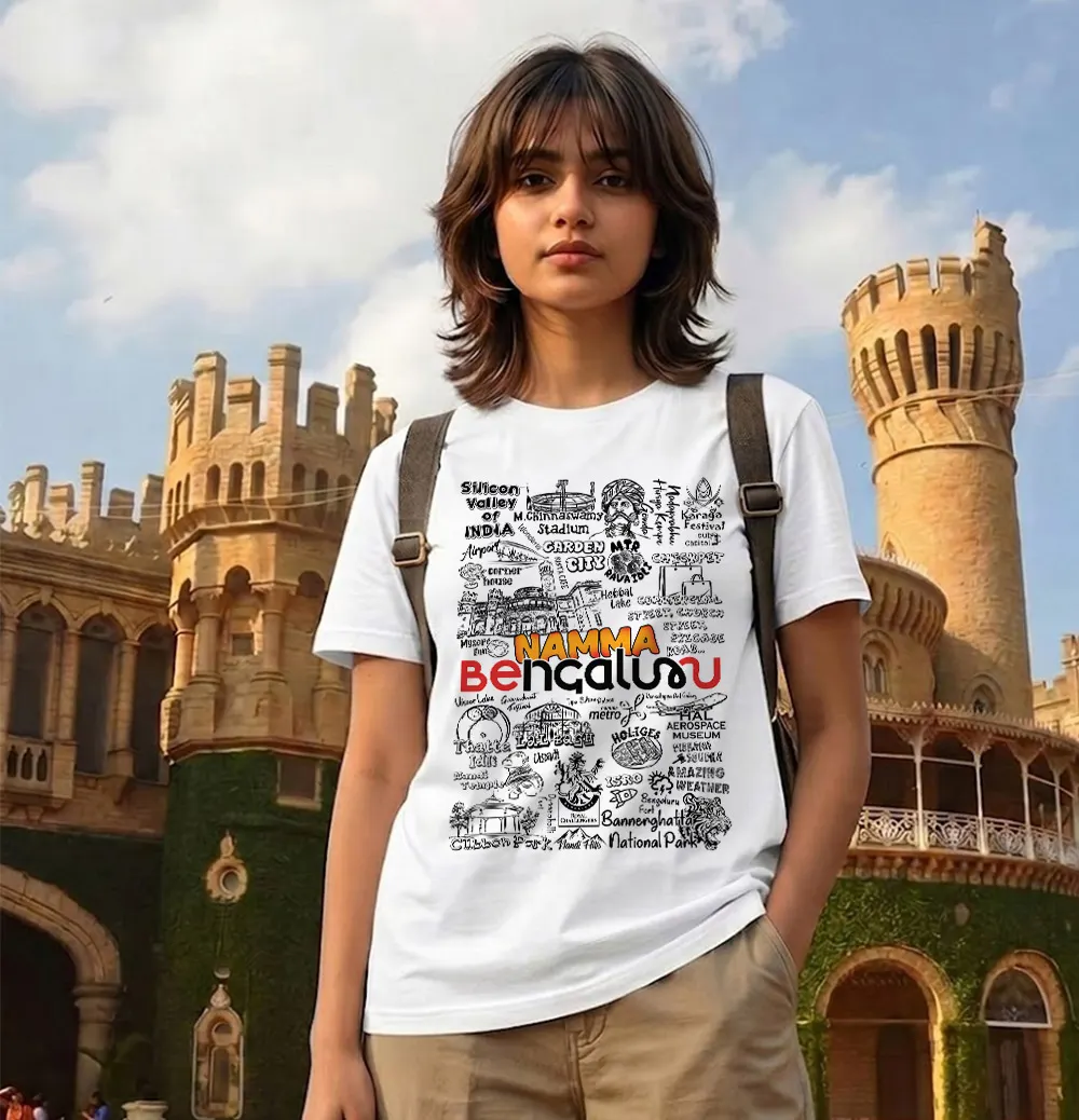 Bengalur Doodle T=shirt for girls