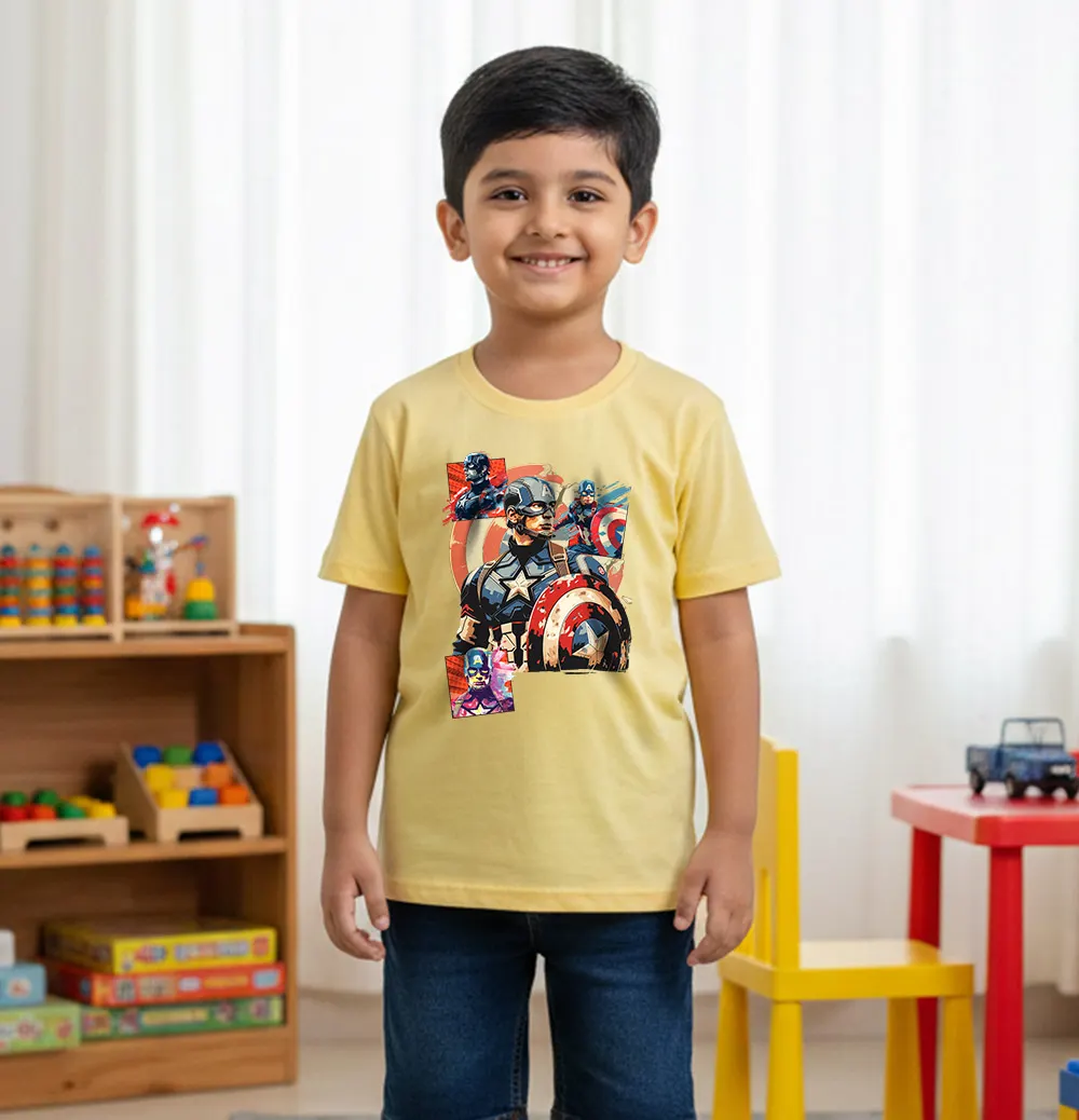 Captain America themed kids T-shirt for boys