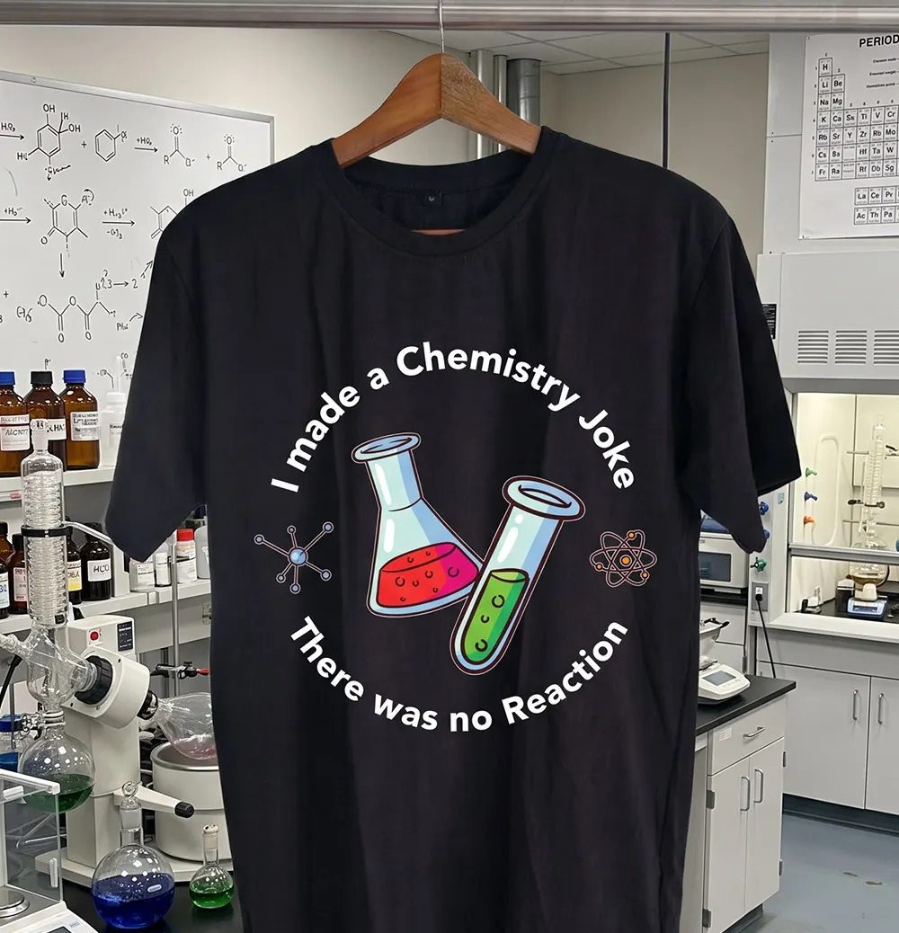 Chemistry Joke Science themed kids T-shirt design