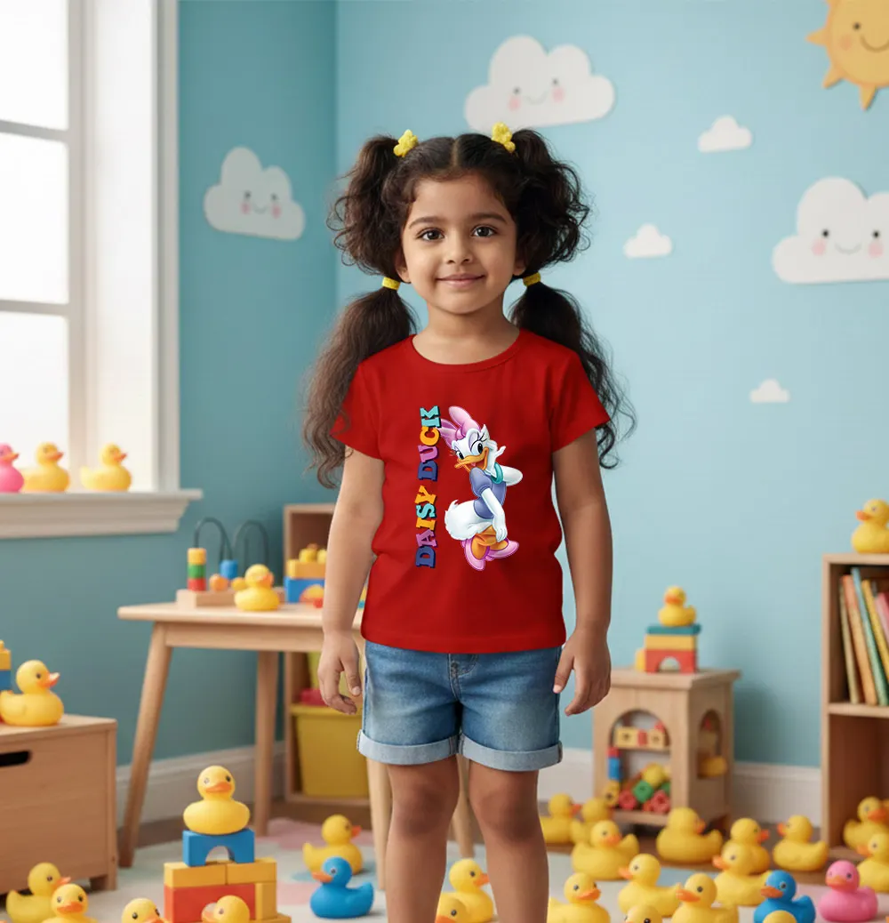 Daisy Duck themed kids T-shirt for girls
