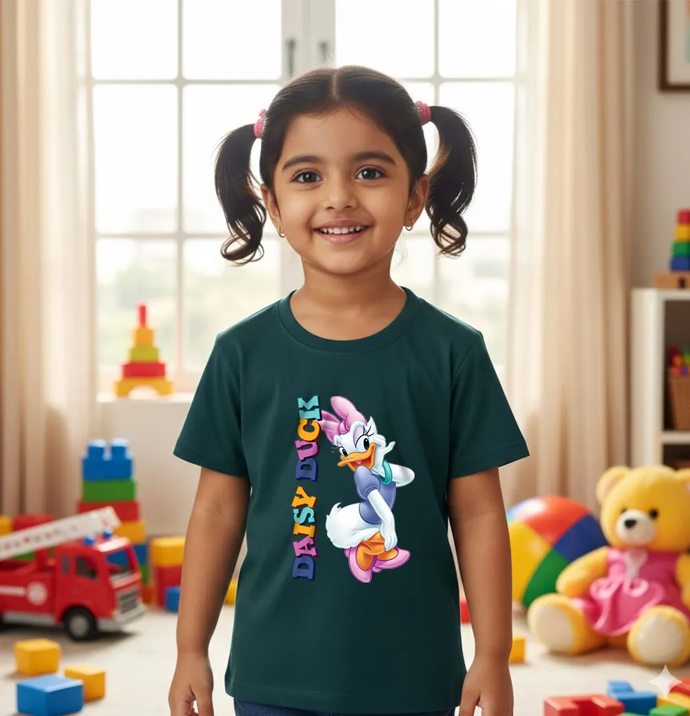 Daisy Duck themed kids T-shirt for girls