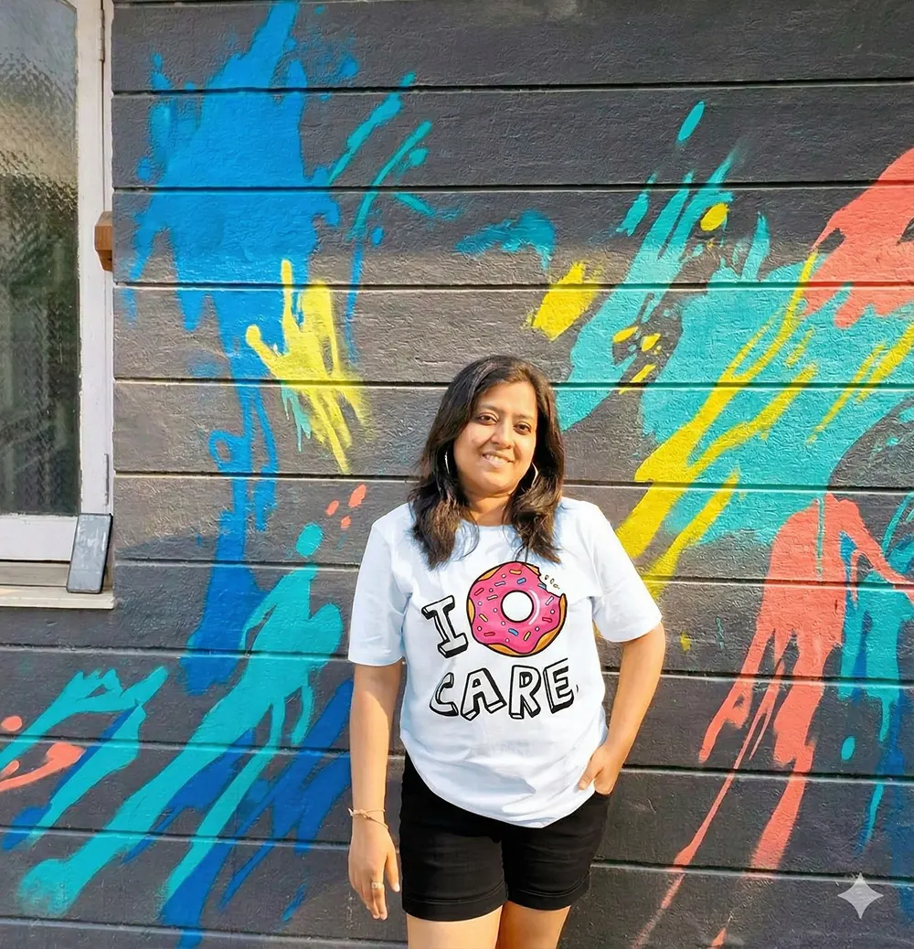 I Donut Care Quirky T-shirt for Women