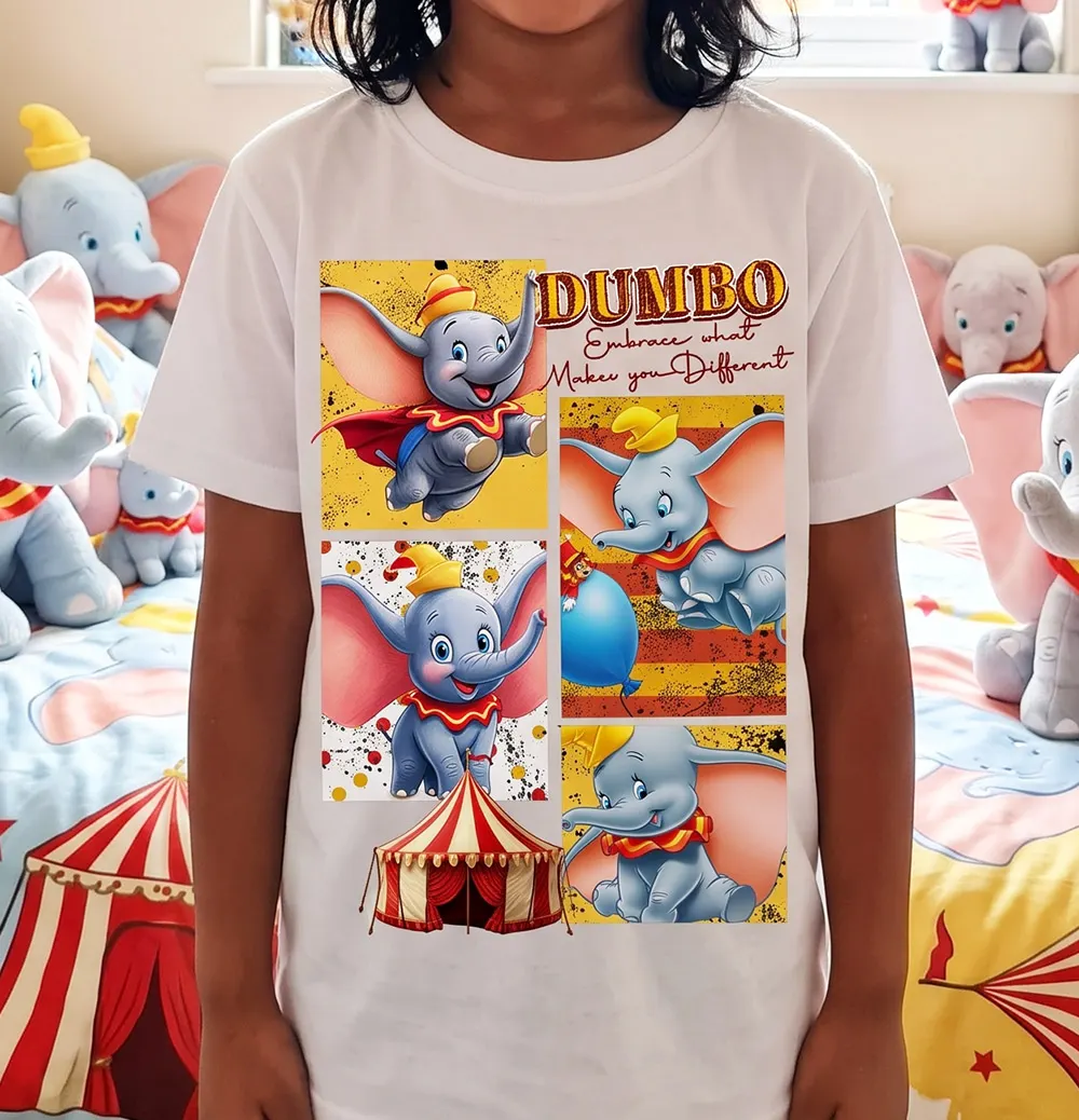 Dumbo themed kids T-shirt design
