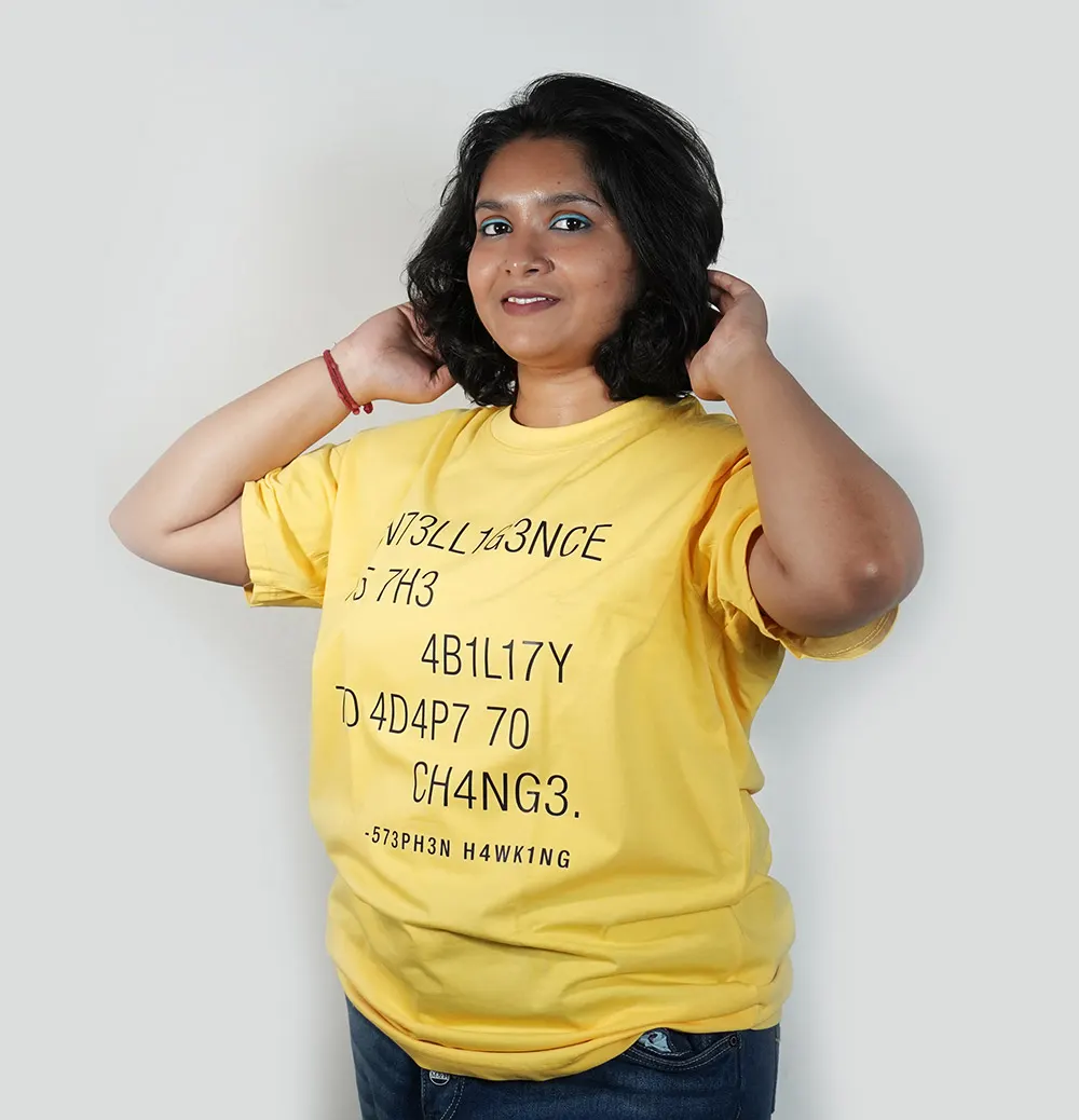 1N73LL1G3NCE - 573PH3N HAWKING - Intellince Unisex T-shirt for women