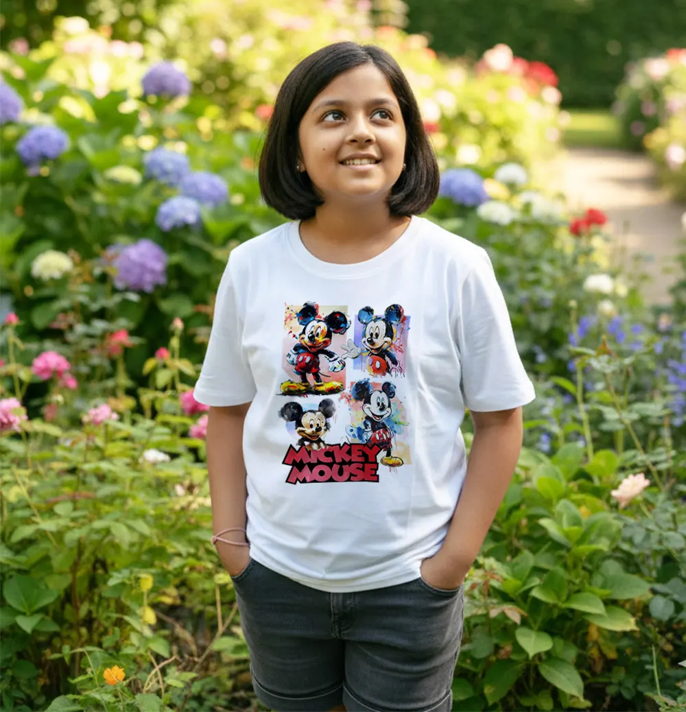 Mickey Mouse Themed T-shirt for girls
