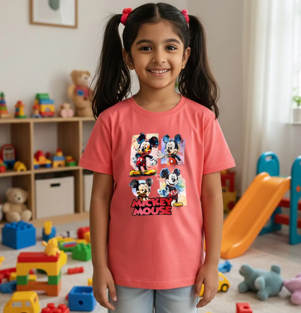 Mickey Mouse Themed T-shirt for girls