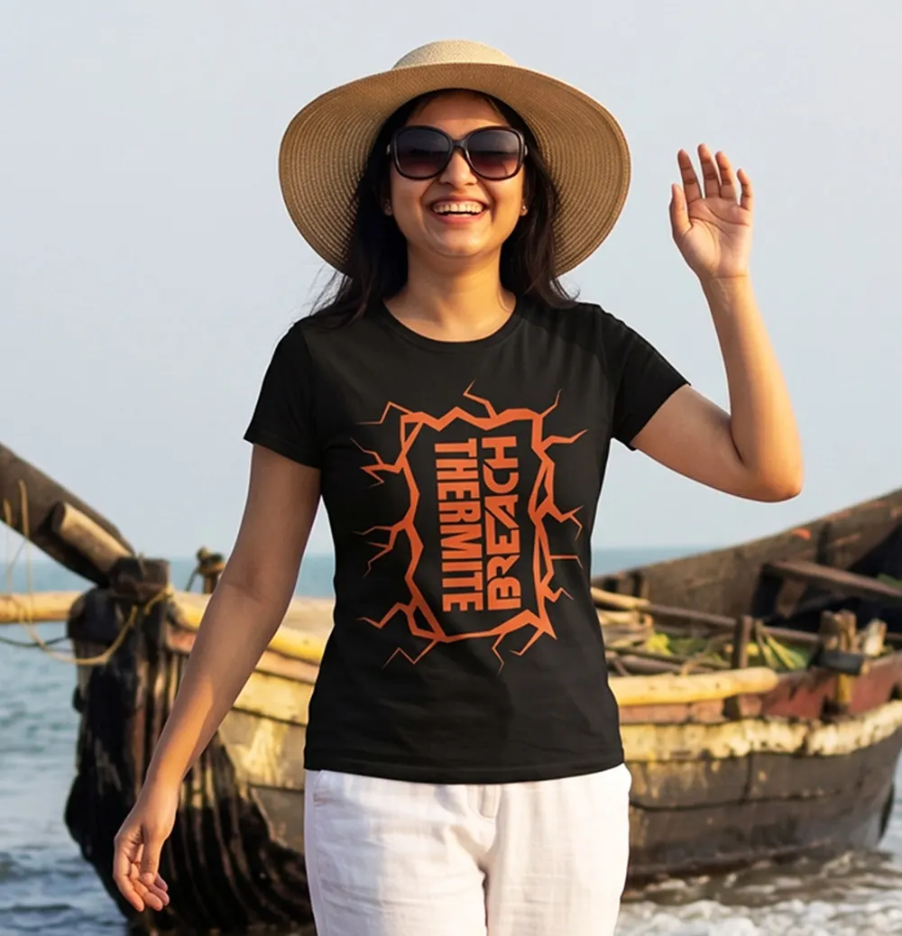 Buy Women Black Themed Thermite Breach T-shirt
