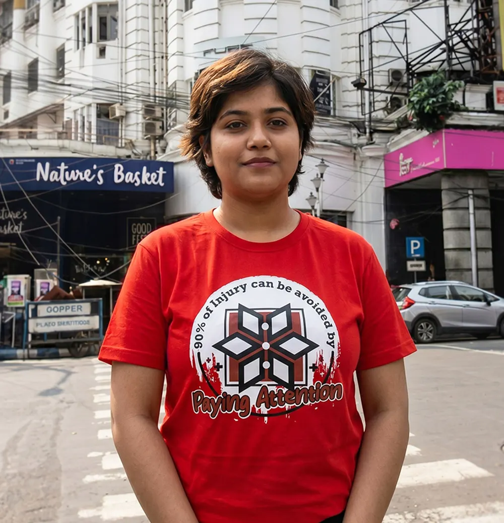 Buy Women Gaming Themed Red T-shirt